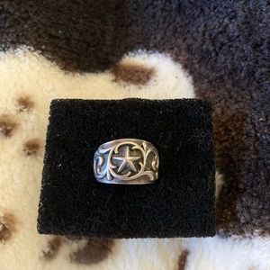 Sterling silver ring with star size 7